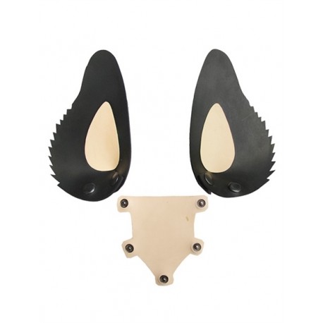 Mister B FETCH Rubber Dog Hood Tongue and Ears White lingua e orecchie realizzate in gomma