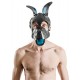 Mister B FETCH Rubber Dog Hood Tongue and Ears Blue lingua e orecchie realizzate in gomma