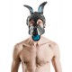 Mister B FETCH Rubber Dog Hood Tongue and Ears Blue lingua e orecchie realizzate in gomma