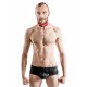 Mister B Rubber Collar Lockable Black Red collare per restrizione regolabile in gomma