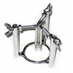 Black Label Stainless Steel 3-Way Urethral Stretcher sonda allarga uretra tripla in acciaio inox