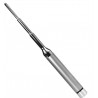 Black Label The Stepper Steel Vibrating Sound 190 mm. x 4 - 8 mm. sonda uretrale vibrante in acciaio inox