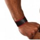 COLT Wrist Strap Band Black and Red bracciale leather pelle con velcro