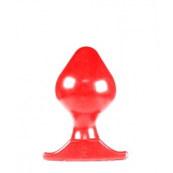 All Black Big Boy Medium Butt Plug 9 cm. dilatatore anale rosso