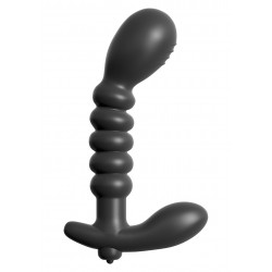 Anal Fantasy Ribbed Prostate Vibe Black plug dilatatore anale massaggiatore prostata vibrante in silicone