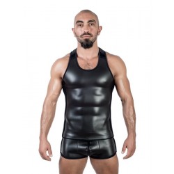 Mister B Neoprene Tank Top Black canotta in neoprene