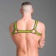 665 Neoprene Bulldog Harness Yellow harness in neoprene con clips