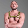 665 Neoprene Bulldog Harness Yellow harness in neoprene con clips