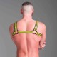 665 Neoprene Bulldog Harness Yellow harness in neoprene con clips