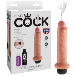 King Cock Squirting Cock (7.00 inch) 17.78 cm. dildo fallo realistico con schizzo