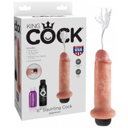 King Cock (6.00 inch) 15.24 cm. Squirting Cock dildo fallo realistico con schizzo