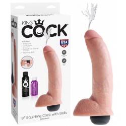 King Cock Squirting Cock (9.00 inch) 22.86 cm. dildo fallo realistico con schizzo
