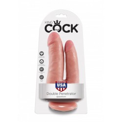 King Cock Double Penetrator doppio dildo XL fallo realistico