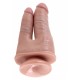 King Cock Double Penetrator doppio dildo fallo realistico caramel