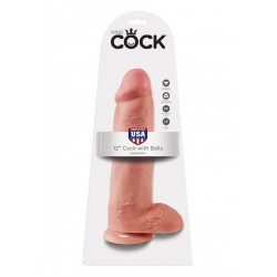 King Cock (12.00 inch) 30,48 cm. With Balls dildo XL fallo realistico