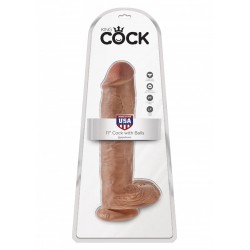 King Cock (11.00 inch) 27.94 cm. With Balls Caramel dildo fallo realistico
