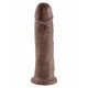 King Cock (10.00 inch) 25.40 cm. Brown dildo fallo realistico brown
