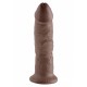 King Cock (9.00 inch) 22.86 Brown dildo fallo realistico brown