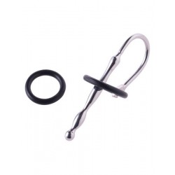 Black Label Stainless Steel Silicone Urethral Stretcher Groovy sonda uretrale realizzato in acciaio inossidabile