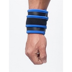 Mister B Neoprene Wrist Wallet Black Blue bracciale portafoglio in neoprene