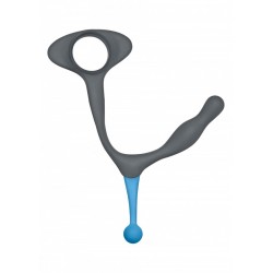 OptiMALE C Ring & P Massager Grey massaggiatore della prostata in silicone grigio