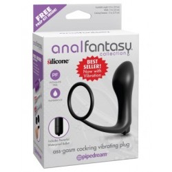 Anal Fantasy Cockring Vibrating Plug cockring & plug dilatatore anale vibrante in silicone