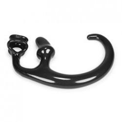 Oxballs Alien Tail Butt Plug With Built In Cocksling Black cockring e ballstretcher plug anale e coda