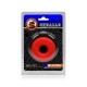 Oxballs Big Ox Cockring Red cockring & ballstretcher nero [SIL|TPR]