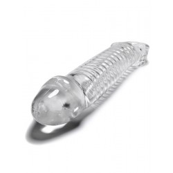 Oxballs Muscle Cock Sheath Clear estensione del pene﻿ in TPR trasparente
