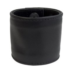 Mister B Leather Wristband Stitched 6 cm bracciale per polso in pelle