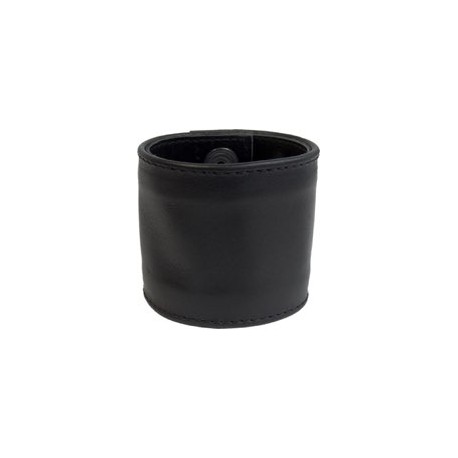 Mister B Leather Wristband Stitched 6 cm bracciale per polso in pelle