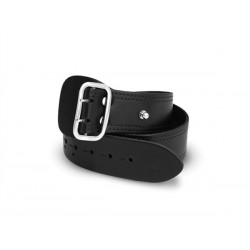 Mister B Leather Military Belt 5 cm. cintura in pelle per pantaloni