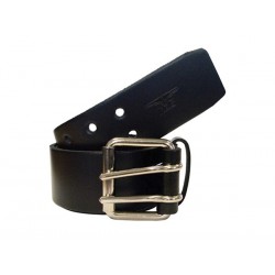 Mister B Leather Belt 5 cm Double Thorn cintura in pelle per pantaloni con doppia spina