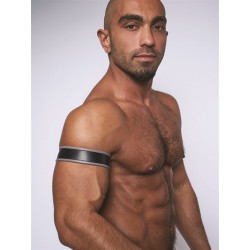 Mister B Leather Biceps Band Black Grey bracciale per avambraccio leather pelle