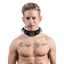 Mister B Slave collar white padding collare morbido per restrizioni