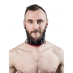 Mister B Slave Collar Red Padding collare morbido per restrizioni