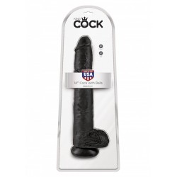 King Cock 35,55 cm. (14.00 inch) Black with Balls dildo XXL fallo realistico nero