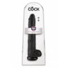King Cock (14.00 inch) 35,55 cm. Black with Balls dildo XXL fallo realistico nero