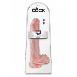 King Cock 33 cm. (13.00 inch) Skin with Balls dildo XXL fallo realistico