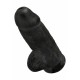 King Cock 22,86 cm. (9 inch) Chubby Black dildo XL fallo realistico
