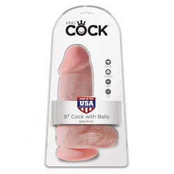 King Cock 22,86 cm. (9 inch) Chubby Flesh dildo XL fallo realistico