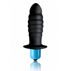 Rocks Off Vortex 10 Speed Black plug anale dildo piccolo vibratore vibrante silicone nero