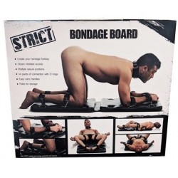 Strict BDSM Portable Bondage Board asse portabile imbottita con anelli a D per giochi bondage BDSM