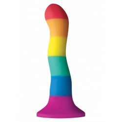 NS Novelties Colours Pride Edition 6 Inch Wave Dildo fallo in silicone arcobaleno