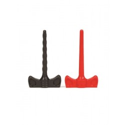 Oxballs COCK SCREWS Sound Black Red coppia di sonde uretrali in silicone