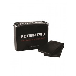 Fetish Pad The Original Black Absorber 15-Pack confezione di 15 mini lenzuola monouso per il sesso morbide e ipermeabili.