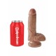 King Cock (7.00 inch) 17.80 cm. With Caramel dildo fallo realistico caramel