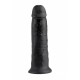 King Cock (10.00 inch) 25.40 cm. Black dildo fallo realistico nero