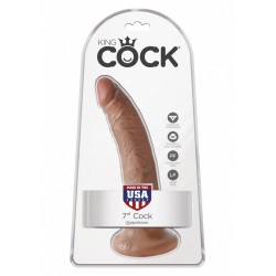 King Cock 17,78 cm. (7.00 inch) Caramel dildo fallo realistico 