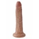King Cock 17,78 cm. (7.00 inch) Caramel dildo fallo realistico 